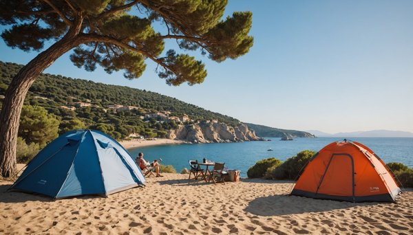 Camping en bord de mer près de saint-tropez